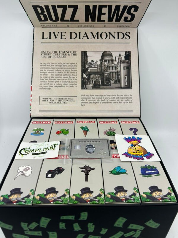 Buzzbar Buzzopoly 3g Live Diamonds Disposables