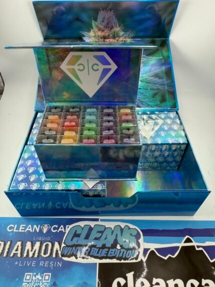 Clean Carts Winter Blue Edition 2G Disposable – Liquid Diamonds + Live Resin Vape